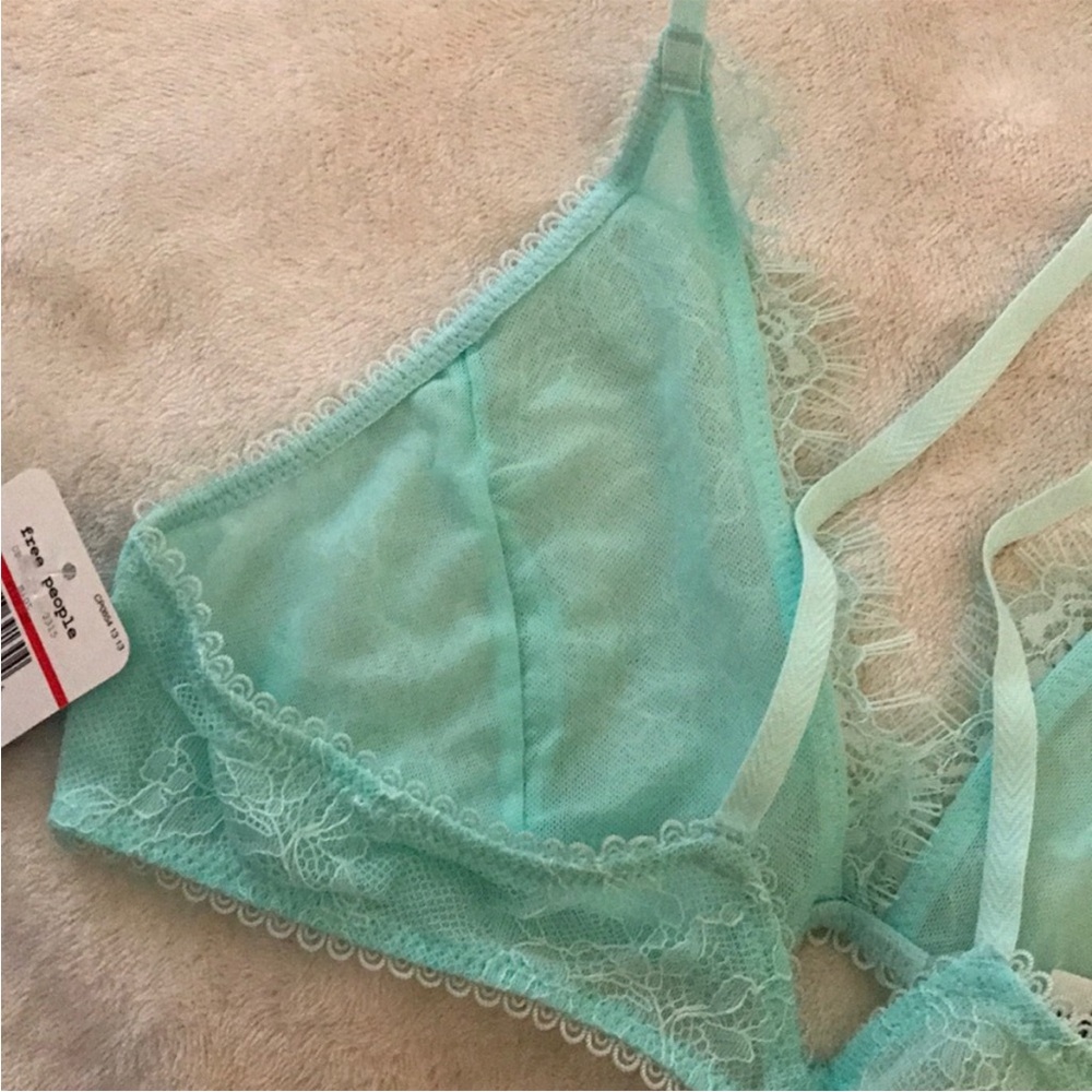 Free People Lace Bralette in Light Blue - Picture 5 of 7